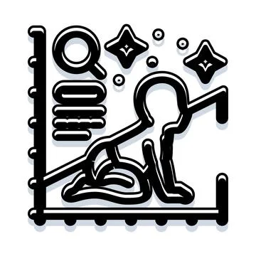 Child development growth progress infographic and data analysis Stockillustratie