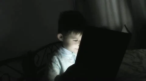 Child discovers a magic book. Stock Footage 22076888