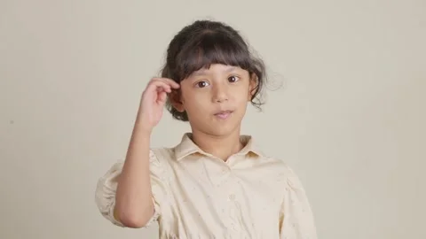 Child Displaying a Range of Emotions Stock Footage 281359105