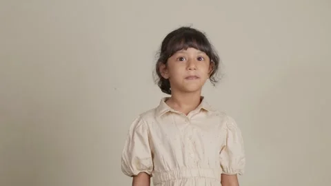 Child Displaying a Range of Emotions Stock Footage 281359132