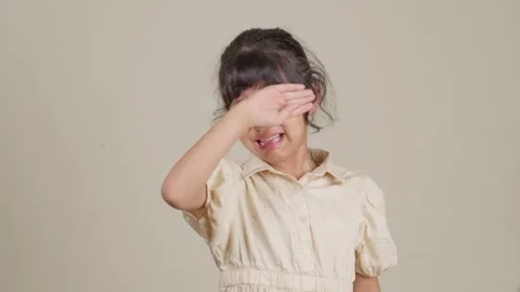 Child Displaying a Range of Emotions Stock Footage 281359317