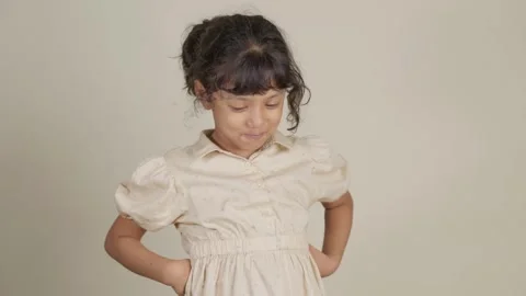 Child Displaying a Range of Emotions Stock Footage 281359367