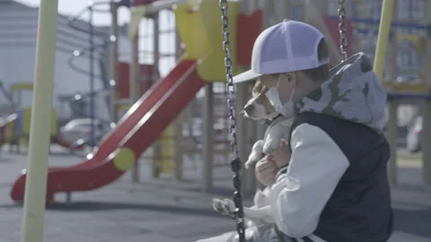 Child with a dog  Video stock 141592798