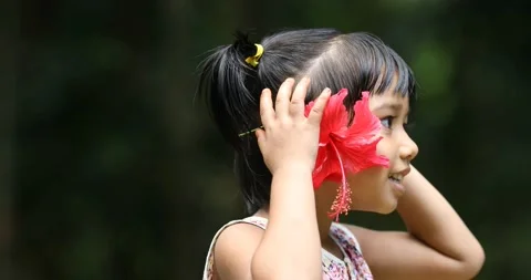 Child doing fun Stock Footage 134360551