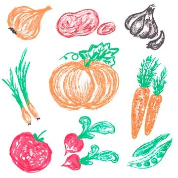 Child drawing. Design elements of packaging, postcards, wraps, covers Illustrazione stock