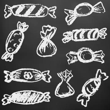 Child drawing. Design elements of packaging, postcards, wraps, covers Illustrazione stock