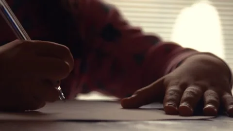 Child Drawing Video stock 174315471