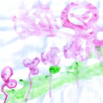 Child drawing Stock-Illustration