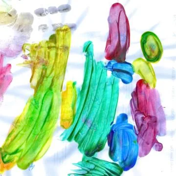 Child drawing Stock-Illustration
