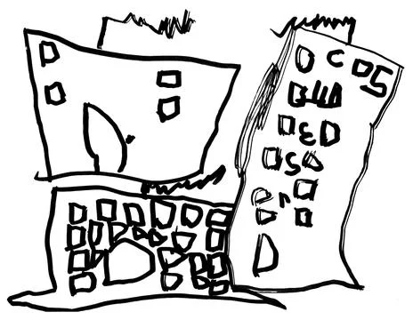 Child drawing Stock Illustration