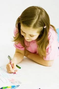 Child drawing Stock Photos