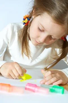Child drawings Foto stock