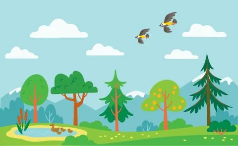 Child like drawn book illusration. Stock Illustration