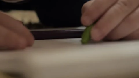 Child draws. Close-up. Video stock 42320303