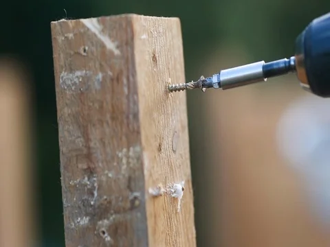 Child drilling with screwdriver Stock Footage 73670274
