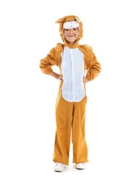 Child as easter hare Stock Photos