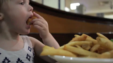 Child eating Stock Footage 22605229