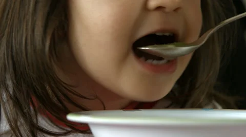 Child eating Stock Footage 47689101