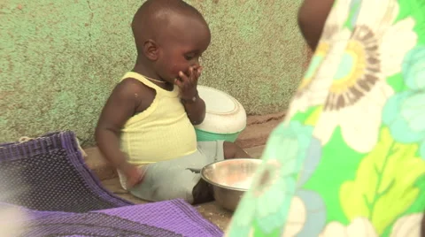 Child eating Stock Footage 51436437