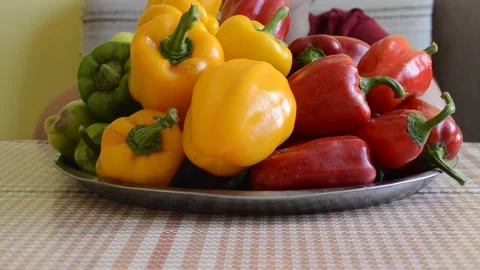 Child eating pepper Stock Footage 141371797