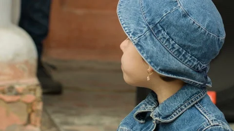 Child Eats Cookies Stock Footage 49642648