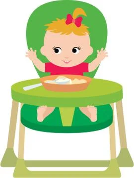 Child eats. Stock Illustration