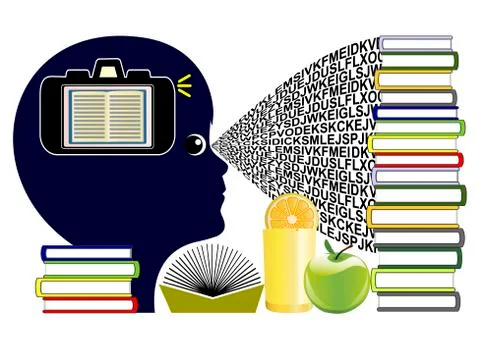 Child with Eidetic Memory Stock Illustration