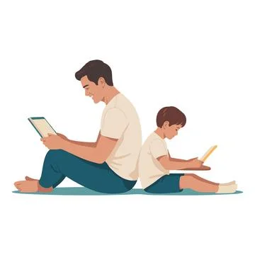 Child electronic technology Stock Illustration