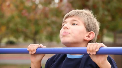 Child Exercising Stock Footage 43354968