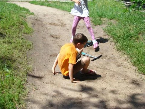 Child fell Stock Photos