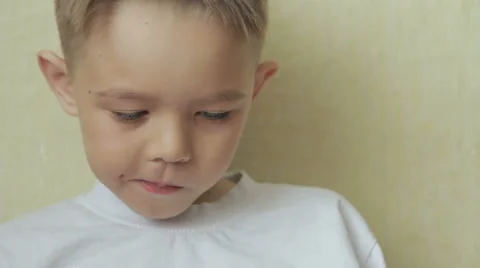 Child focused on screen tablet. Stock Footage 61446128