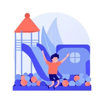 Child friendly area vector concept metaphor Stock Illustration