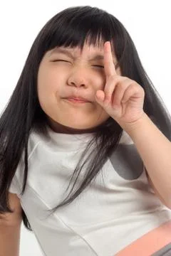 Child with funny face Stock Photos