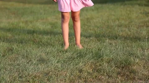 Child in the garden Stock Footage 48711825