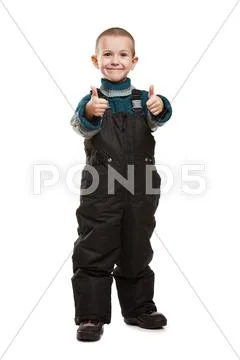 Child gesturing thumb up Stock Photos