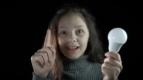 Child get solution in mind Stock Footage 295698037