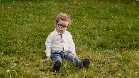 Child in glasses Stock Photos