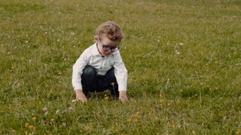 Child in glasses Stock Photos