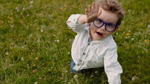 Child in glasses Stock Photos