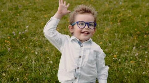 Child in glasses Stock Photos