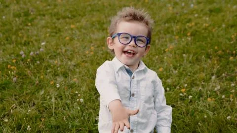 Child in glasses Stock Photos