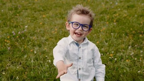 Child in glasses Stock Photos