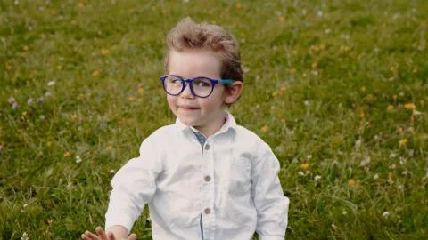 Child in glasses Stock Photos