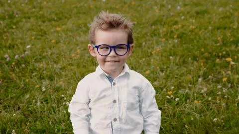 Child in glasses Stock Photos