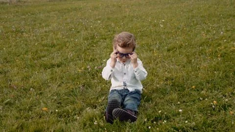 Child in glasses Stock Photos