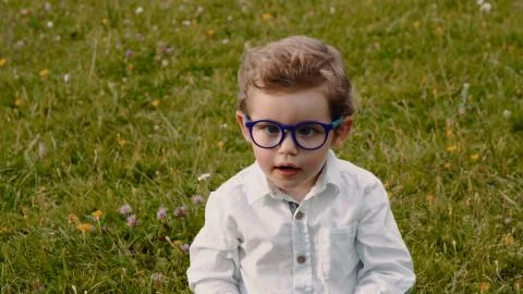 Child in glasses Stock Photos