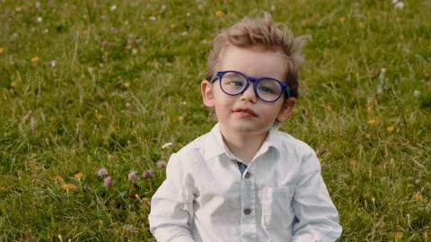Child in glasses Stock Photos
