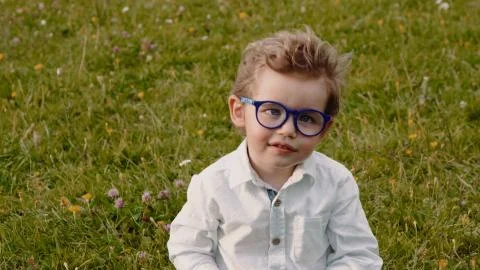 Child in glasses Stock Photos
