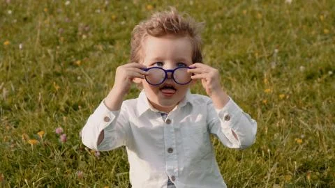 Child in glasses Stock Photos