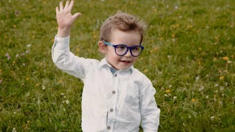 Child in glasses Stock Photos